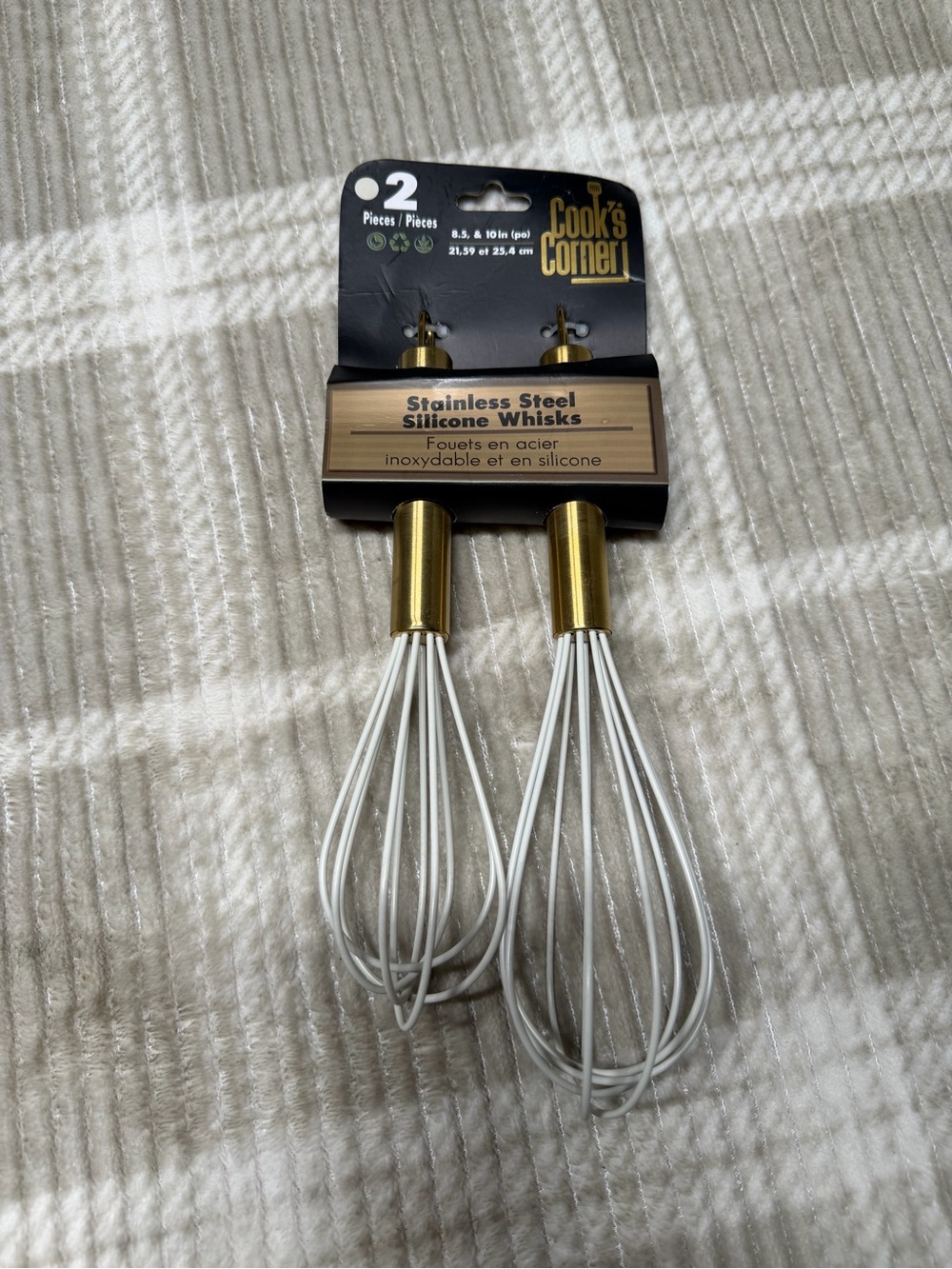 Cook’s corner stainless steel silicone whisks